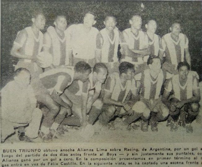 Alianza Lima 1 – Racing Club&nbsp;0