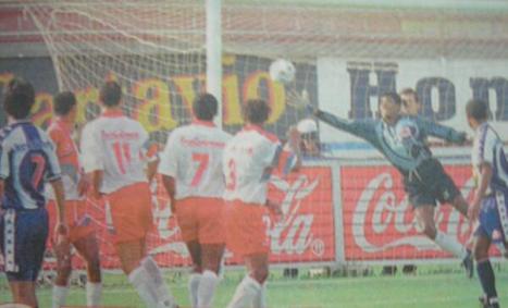 Partido amistoso jugado en el estadio nacional.