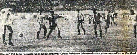 El partido se suspendio a inicios del segundo tiempo.