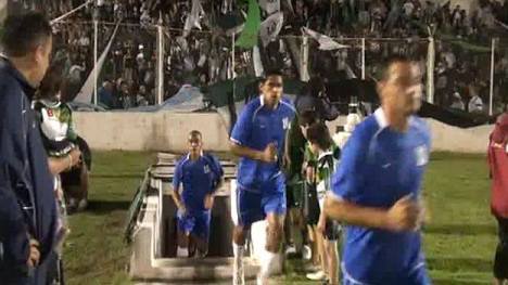 Alianza Lima saliendo a la cancha.