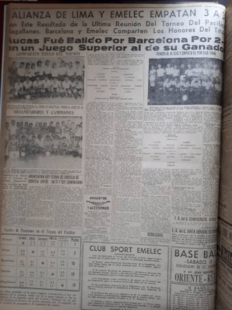 Emelec 3 – Alianza Lima&nbsp;3